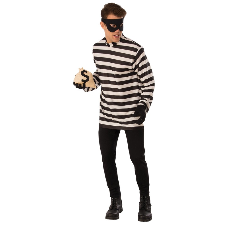 Burglar Costume for Adults Large