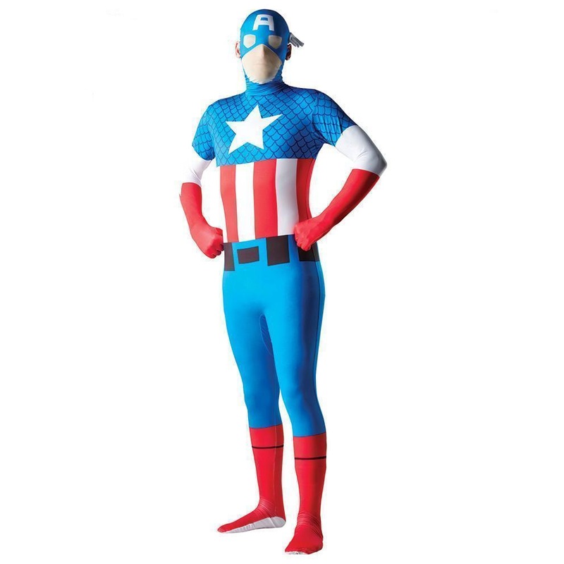 Captain America 2nd Skin Costume for Adults - Marvel Avengers Medium