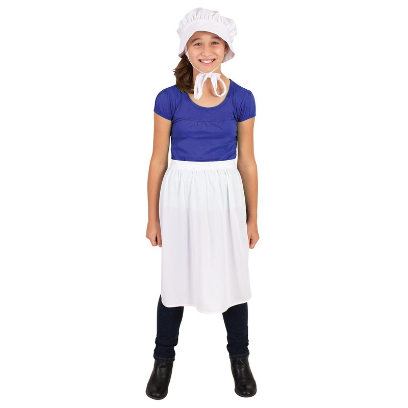 Historical Bonnet & Apron Set for Kids