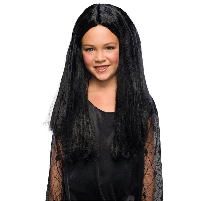 Morticia Addams Wig for Kids - The Addams Family