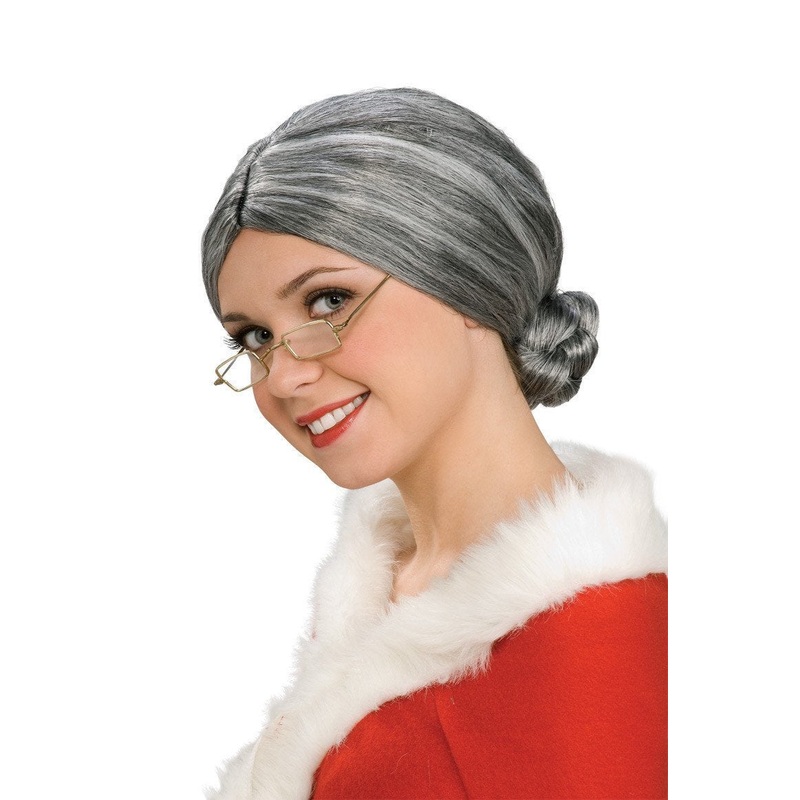 Old Lady Grey Wig for Adults