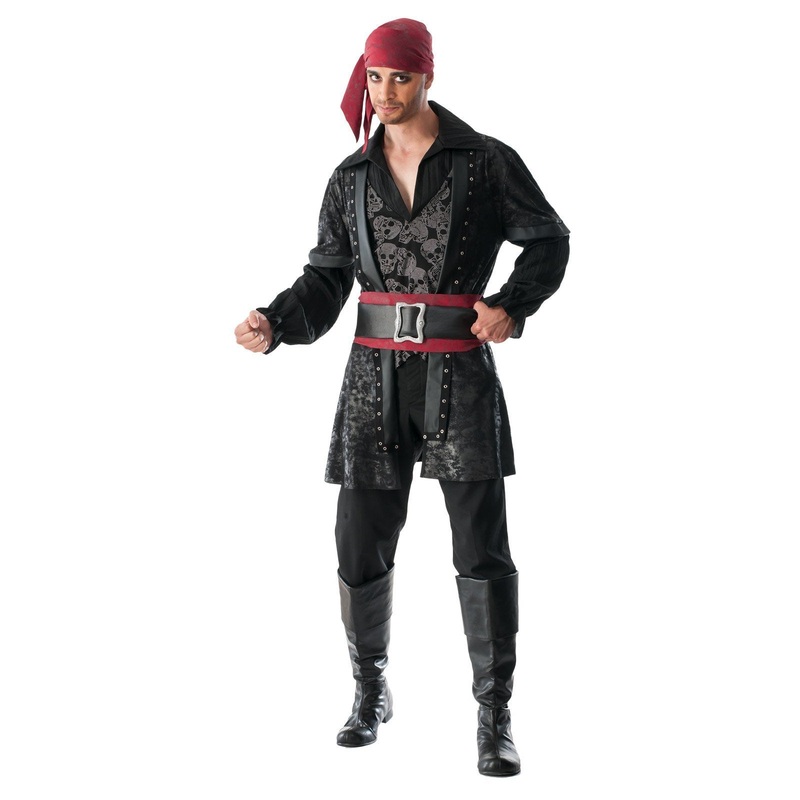 Pirate Black Beard Costume for Adults Standard