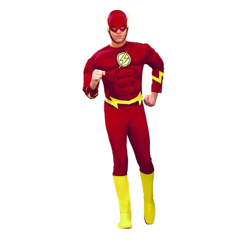 The Flash Deluxe Muscle Chest Costume for Adults - DC Comics Medium