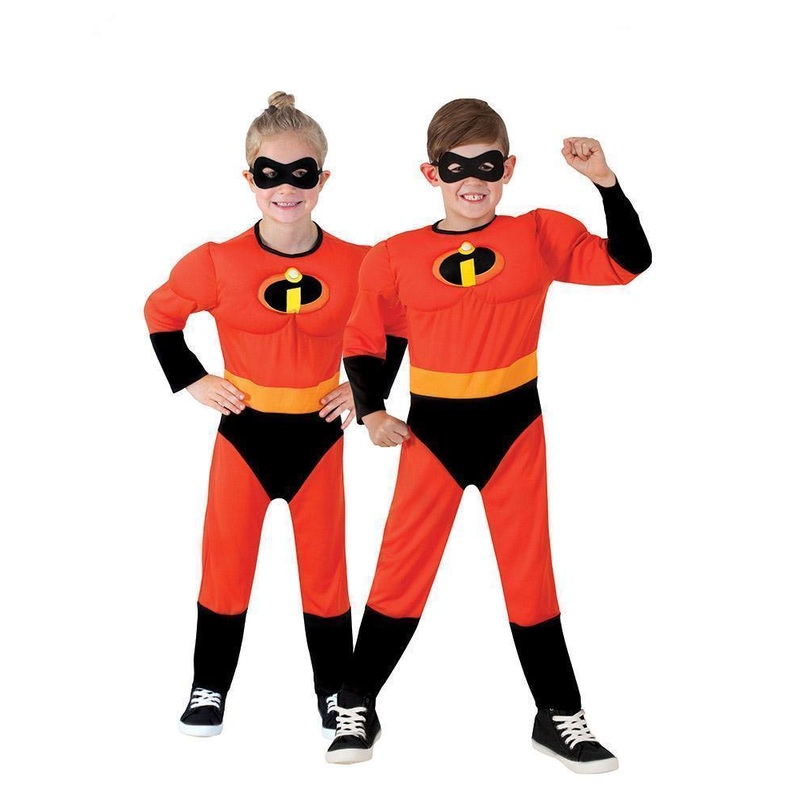 The Incredibles 2 Deluxe Costume for Kids - Disney Pixar The Incredibles Small (3-5 Yrs)