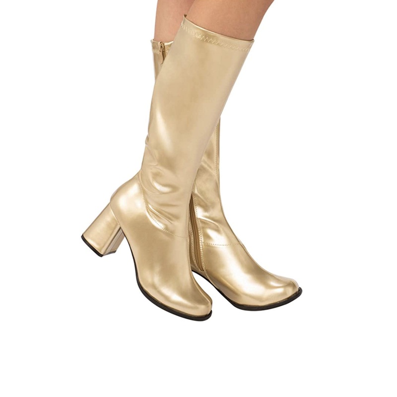 Go Go Gold Boots for Adults 10 US