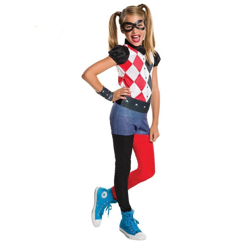 Harley Quinn Costume for Kids - DC Super Hero Girls Small (3-5 Yrs)