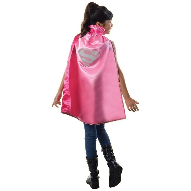 Supergirl Pink Cape for Kids and Adults - DC Comics Medium (6+ Yrs)