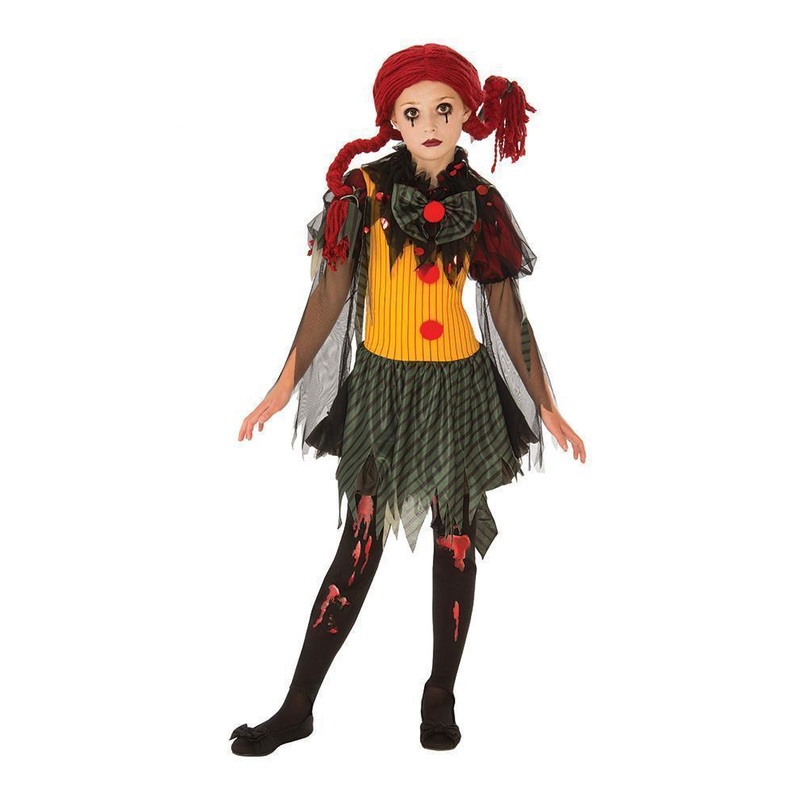 Zombie Clown Costume for Kids Medium (5-7 Yrs)