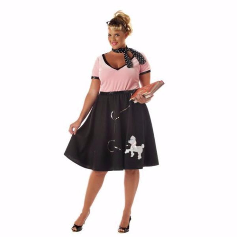 50s Sweetheart Plus Size Costume for Adults 1X