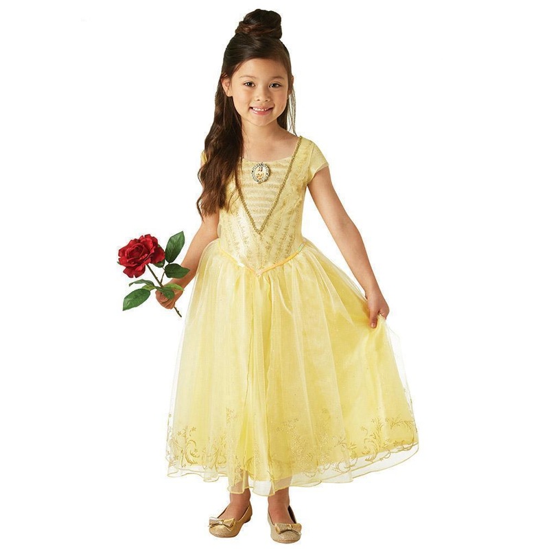 Belle Live Action Deluxe Costume for Kids - Disney Beauty and the Beast Small (3-5 Yrs)
