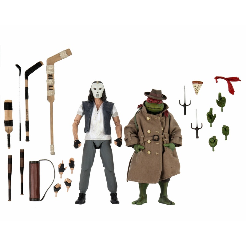 Casey Jones and Raphael - 7" Action Figurines - Teenage Mutant Ninja Turtles - NECA Collectibles