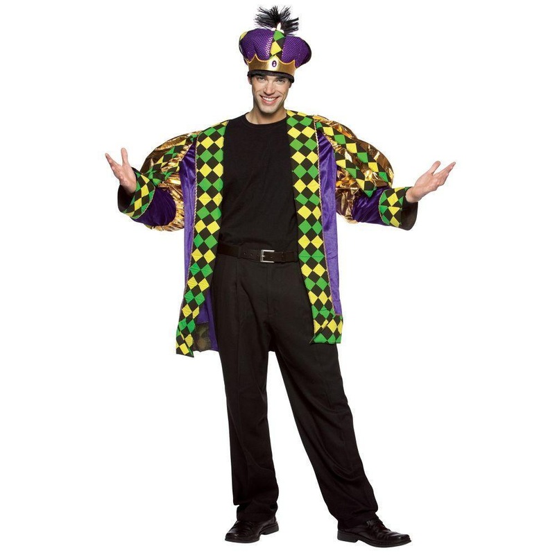 Mardi Gras King Costume for Adults Standard