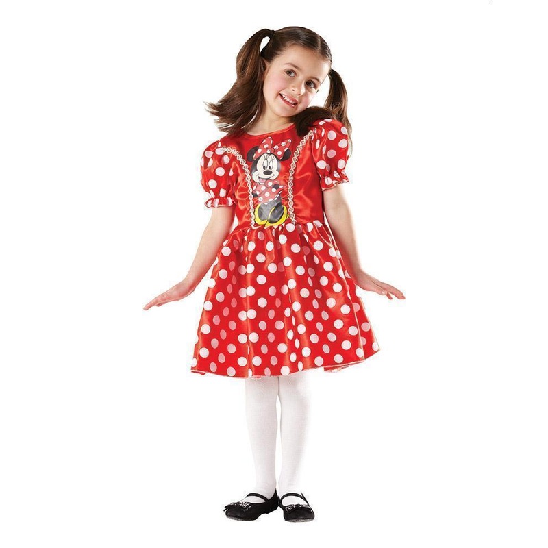 Minnie Mouse Costume for Kids - Disney Mickey Mouse Small (3-5 Yrs)