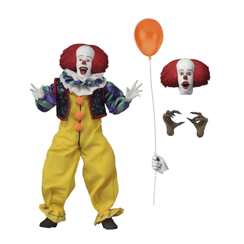 Pennywise - 8" Scale Clothed Action Figure - IT (1990) - NECA Collectibles