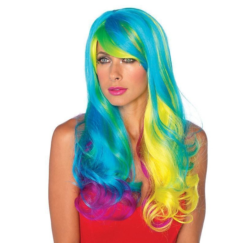 Prism Rainbow Wig for Adults