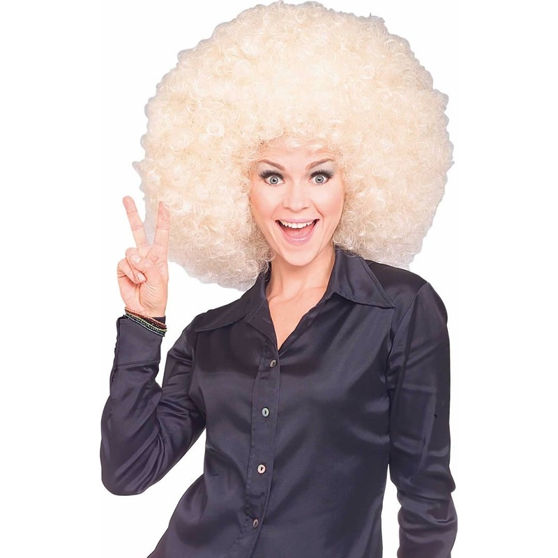 Super Afro Blonde Wig for Adults