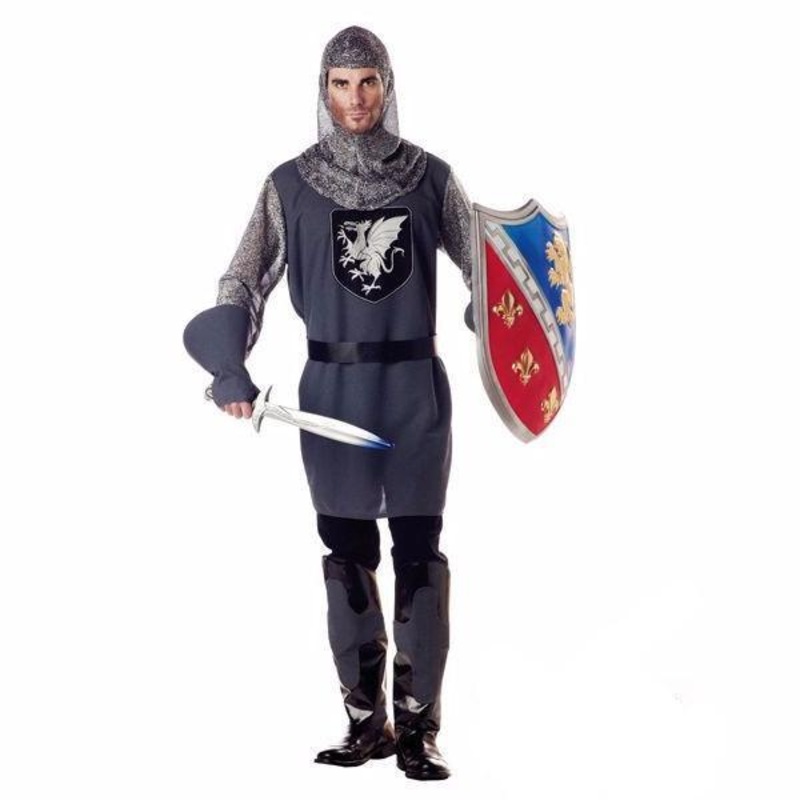 Valiant Knight Costume for Adults Medium