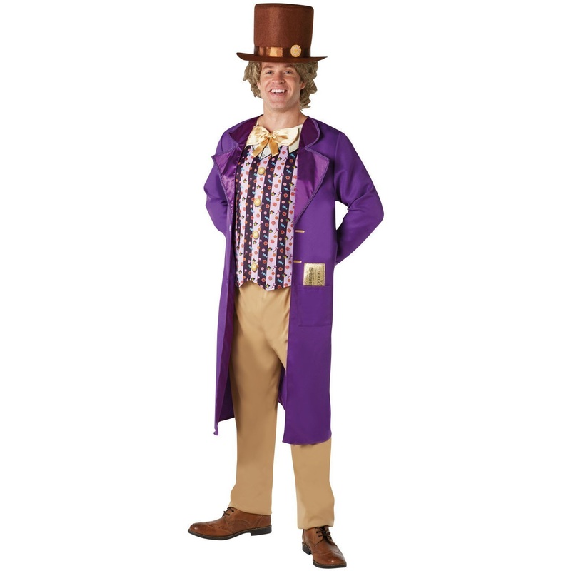 Willy Wonka Deluxe Costume for Adults - Charlie and the Chocolate Factory Standard