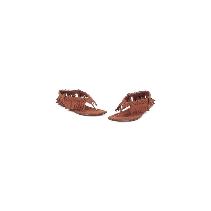 Indian Fringe Flip Flop Sandals for Adults 7 US