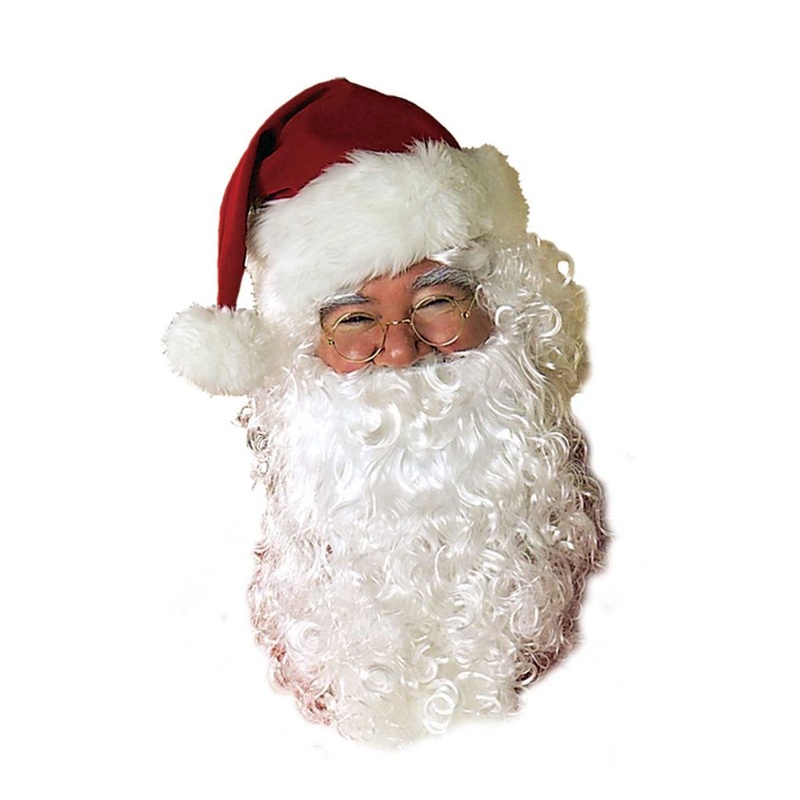 Jolly Santa Beard and Wig Set for Adults