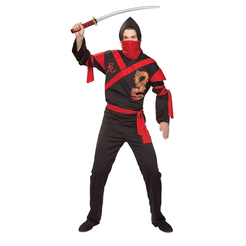 Ninja Dragon Warrior Costume for Adults Standard