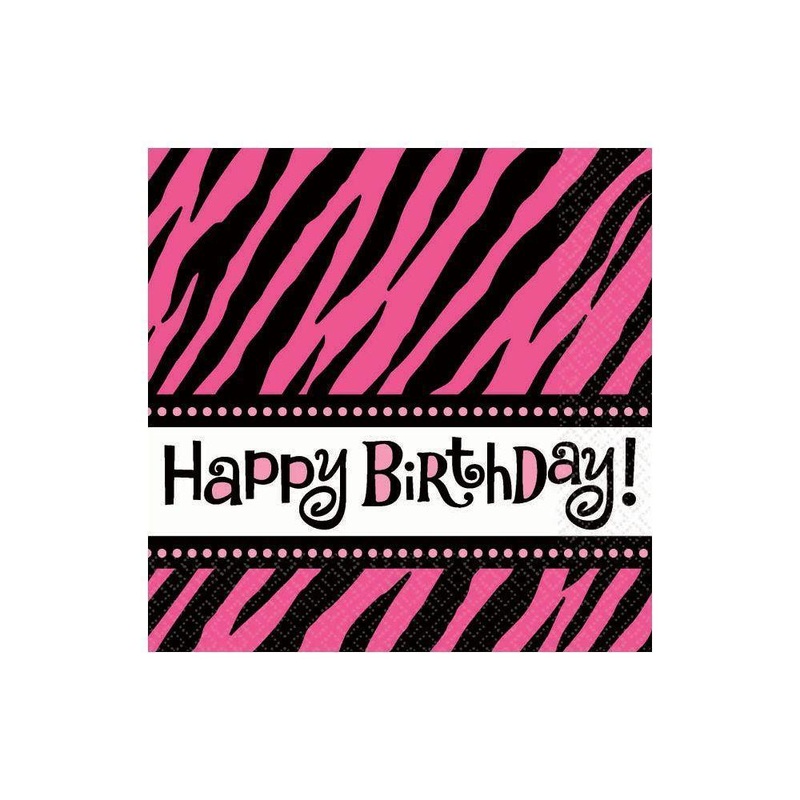 Oh So Fabulous Birthday Beverage Napkins