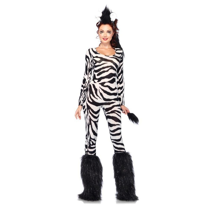 Zebra Sexy Costume for Adults Extra Small