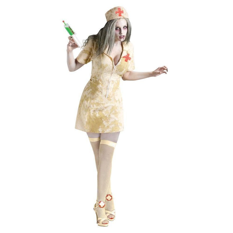 Zombie Sexy Nurse Costume for Adults Medium-Large (M-L)