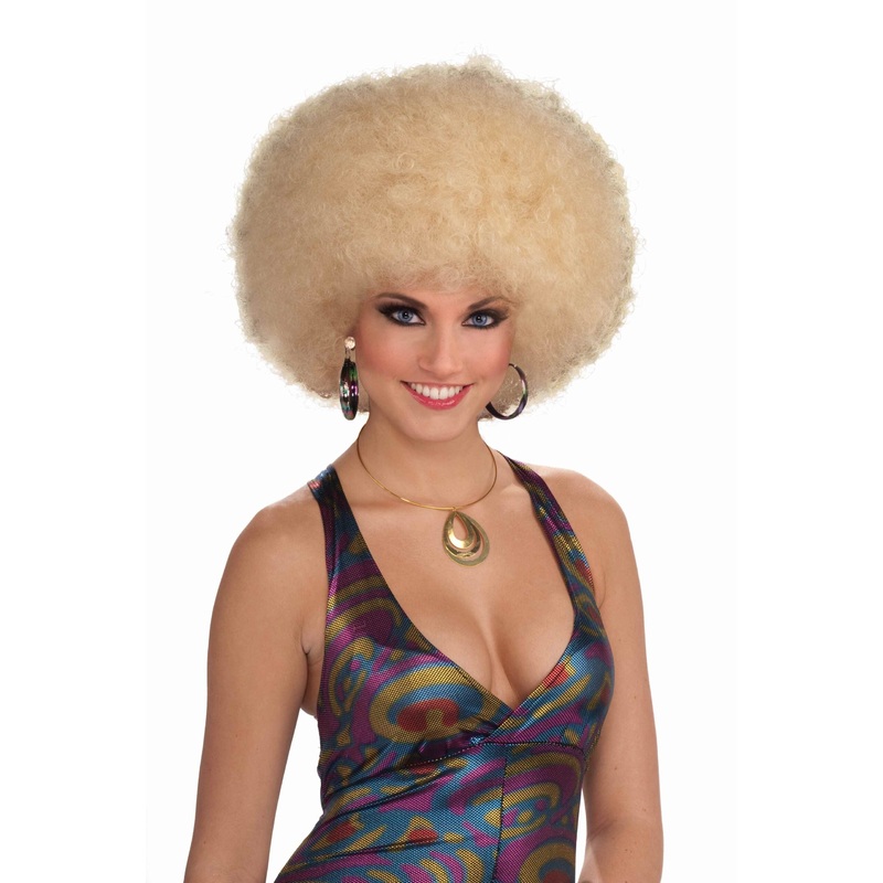 Afro Blonde Wig for Adults