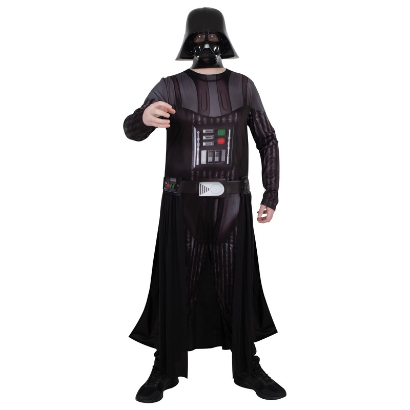Darth Vader Printed Jumpsuit Costume for Adults - Star Wars Standard