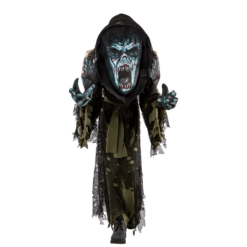 Zombie Hooded Robe Costume for Kids Medium (5-7 Yrs)