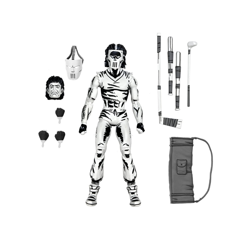 Casey Jones Black & White - 7" Scale Action Figure - Teenage Mutant Ninja Turtles (Mirage Comics) - NECA Collectibles