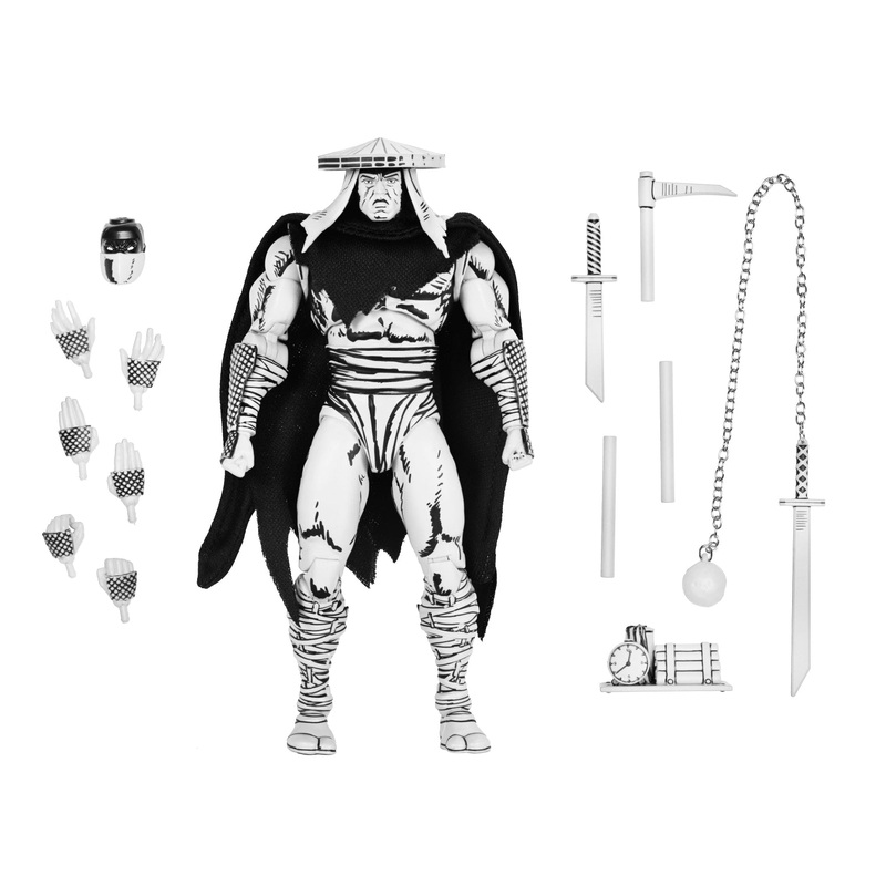Foot Assassin Black & White - 7" Scale Action Figure - Teenage Mutant Ninja Turtles (Mirage Comics) - NECA Collectibles