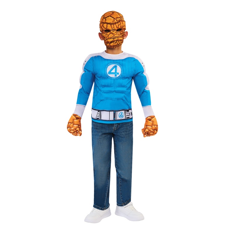 The Thing Costume for Kids - Marvel Fantastic Four Extra Small (5-6 Yrs)