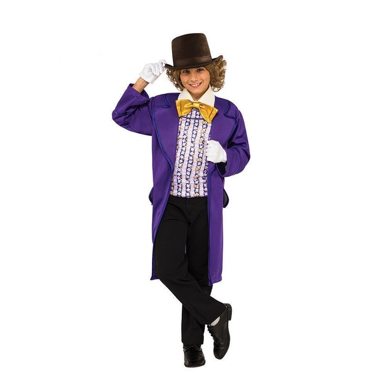 Willy Wonka Deluxe Costume for Kids - Charlie and the Chocolate Factory Small (3-5 Yrs)