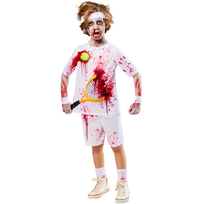 Zombie Rotter Federer Costume for Kids Small (7-8 Yrs)